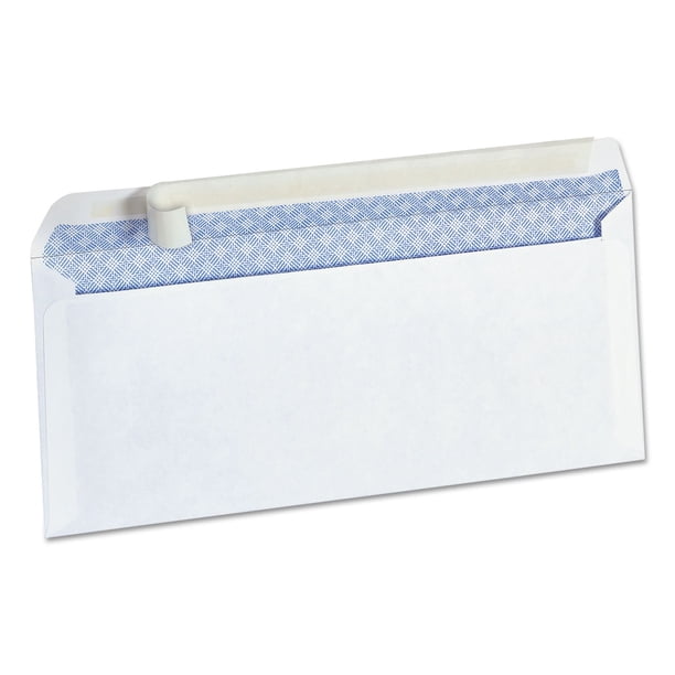 Universal Peel Seal Strip #10 Security Business Envelope 100/Box - office essentials