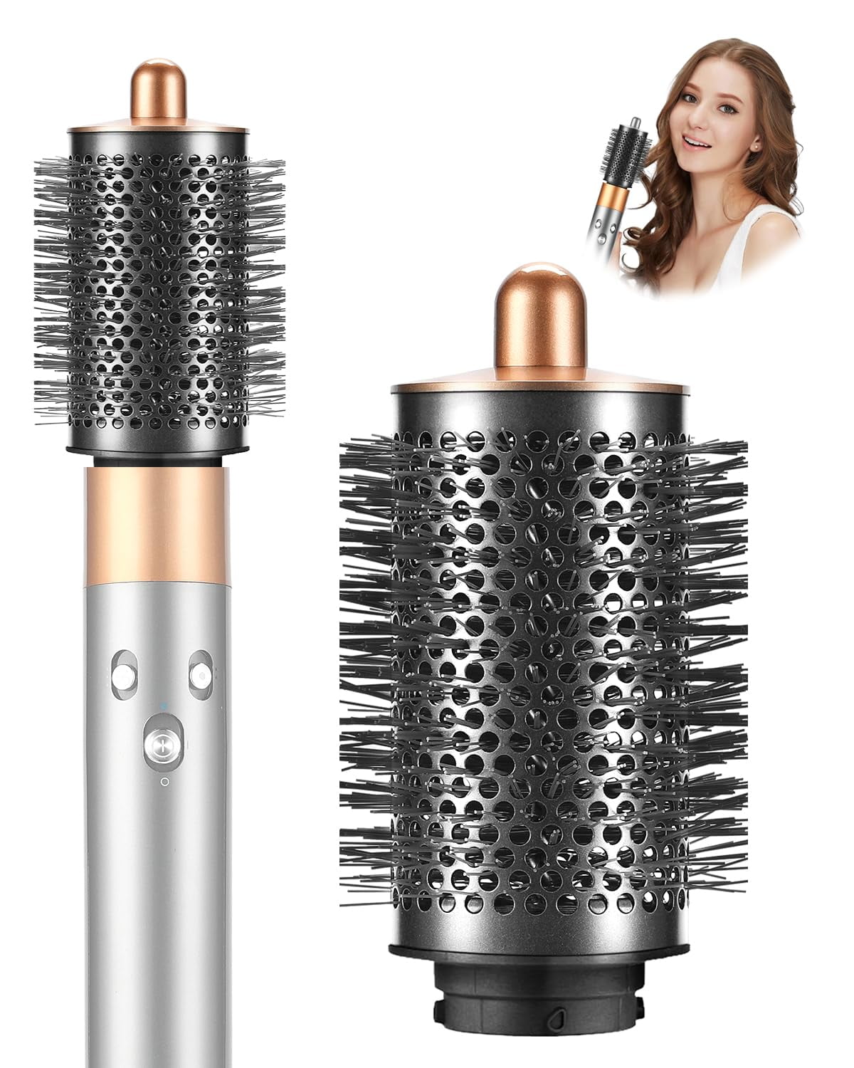 Upgrade Large Round Volumizing Brush For Dyson Airwrap Styler HS01 HS05