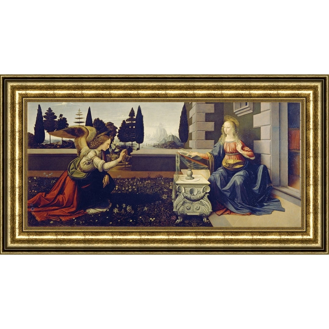 Upperpin Inc The Annunciation By Leonardo Da Vinci Giclee Print Oil