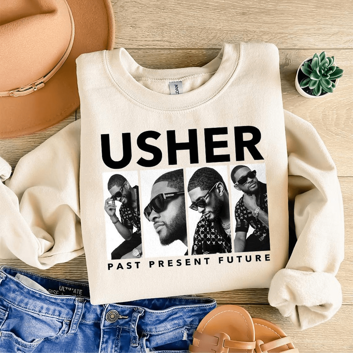 Usher Past Present Future World Tour Sweatshirt Walmart