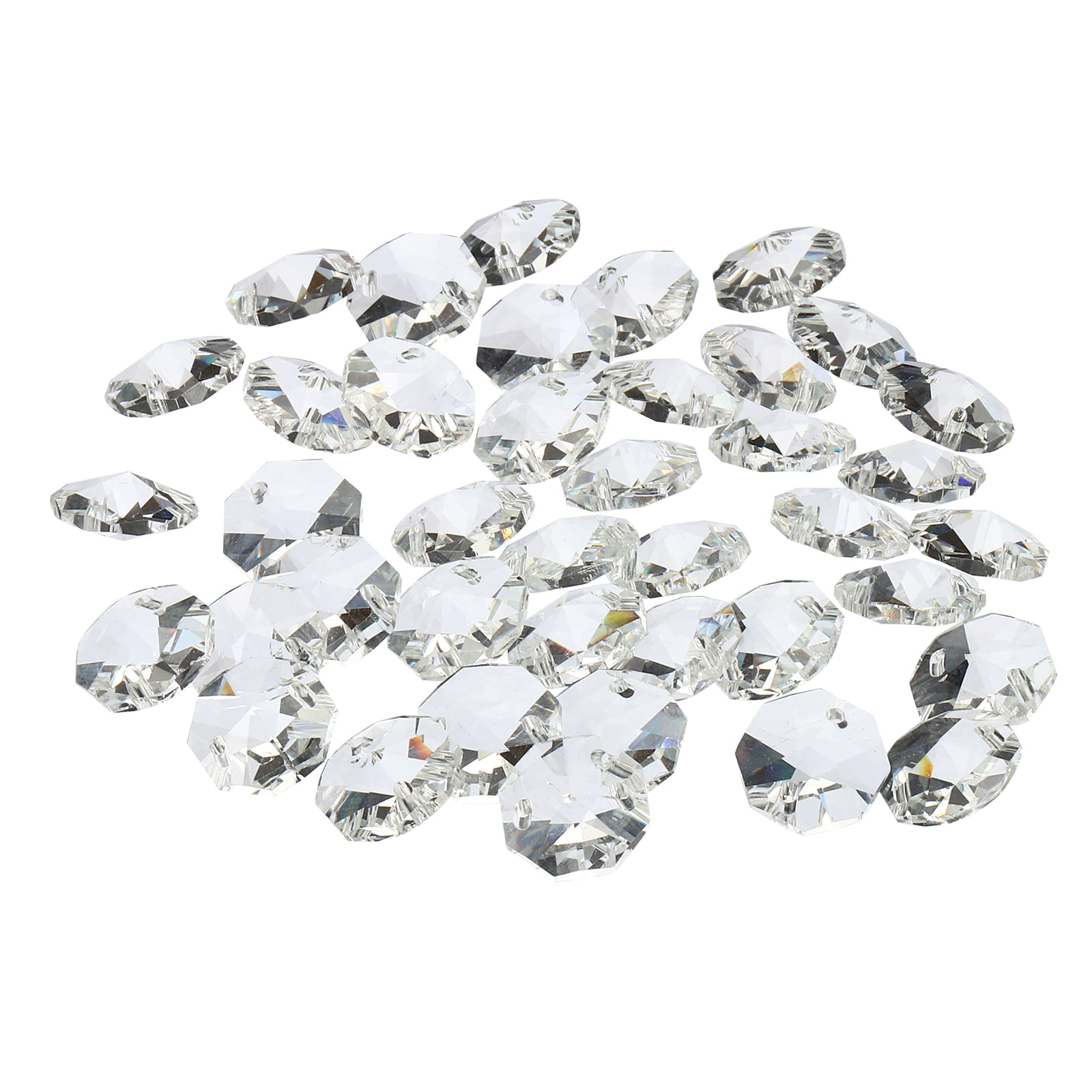 Uxcell Mm Crystal Octagon Beads Chandelier Hanging Beads Clear