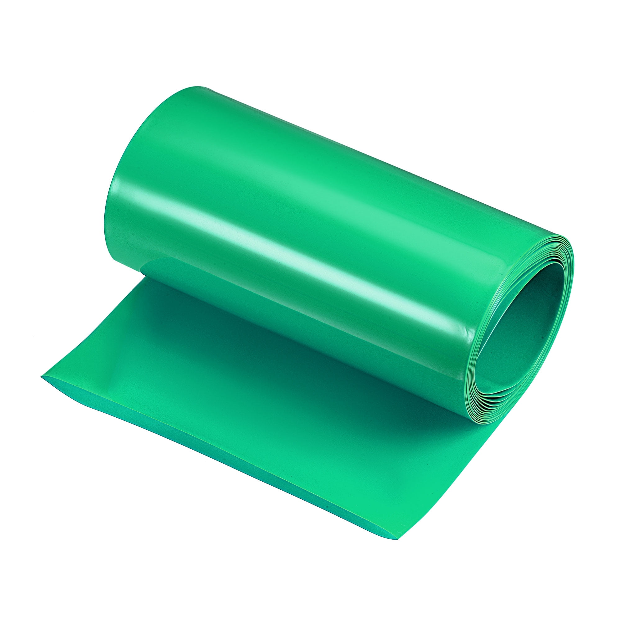 Uxcell 150mm Flat 10ft Light Green PVC Heat Shrink Tube Wraps Battery