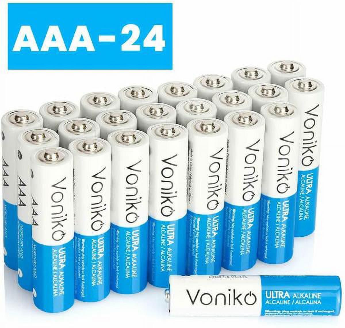 Voniko Ultra Alkaline Batteries Size Aaa Pack Year Shelf