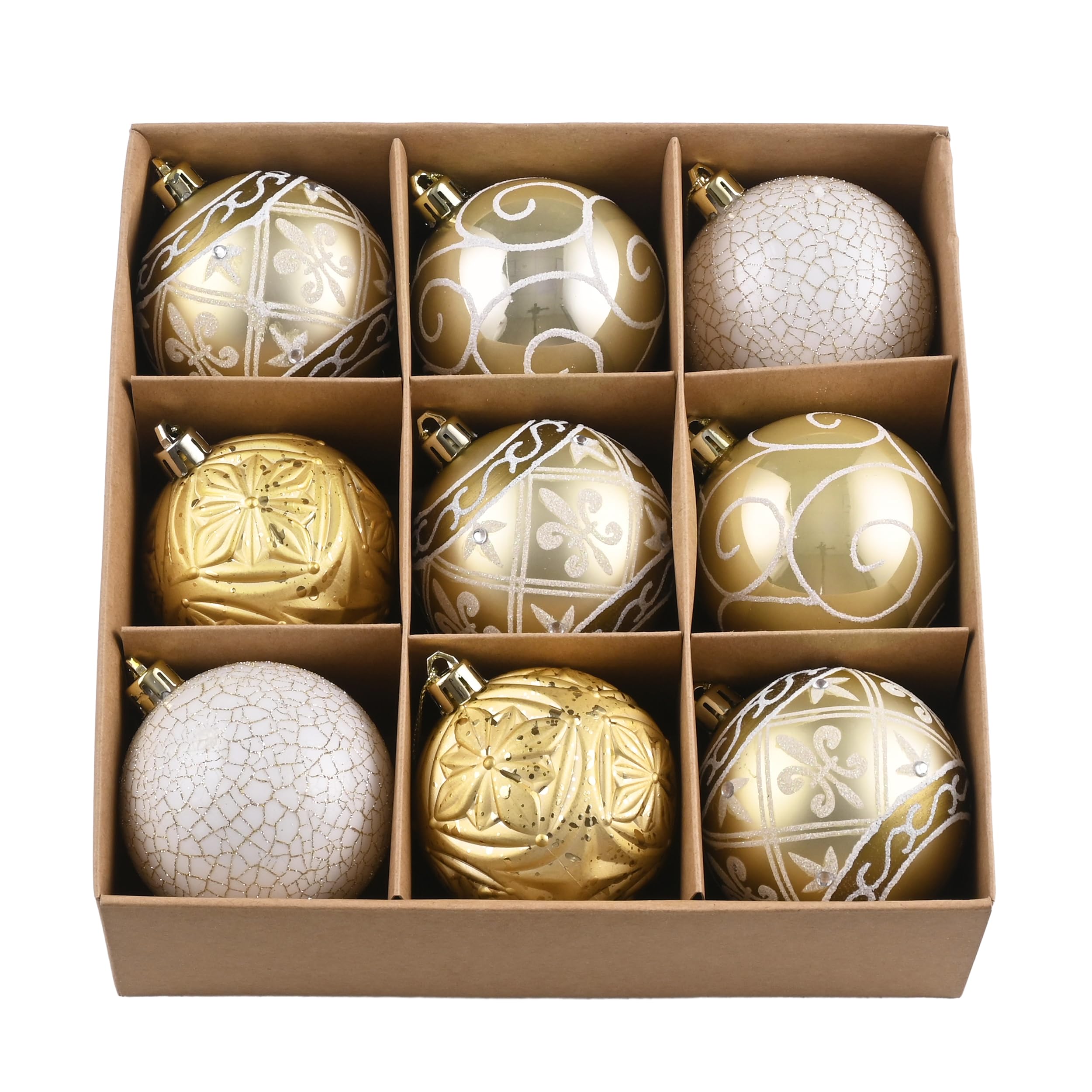 Valery Madelyn Christmas Ball Aif Ornaments Ct White And Gold