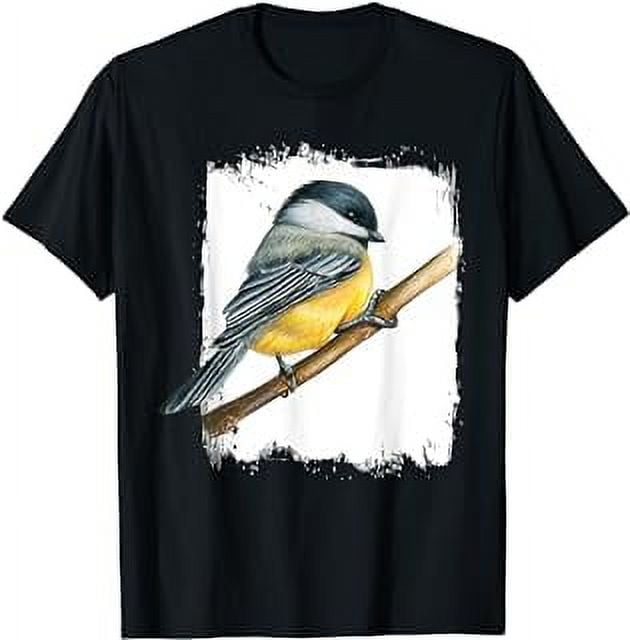 Vintage Bird Watcher Birding Birdwatching Bird Chickadee T Shirt