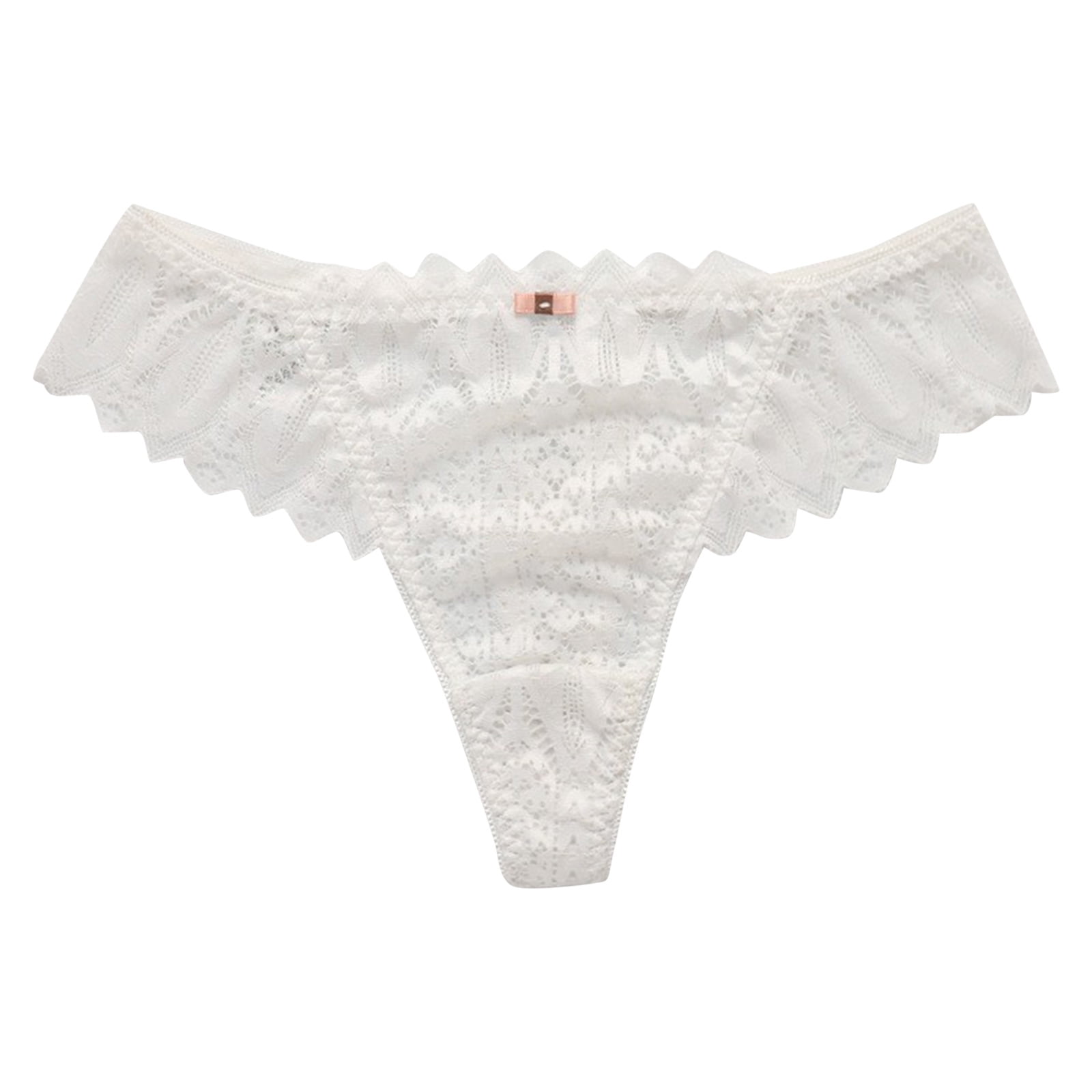 WEAIXIMIUNG Custom Letter Logo Low Waist Striped Tangas No Show Bikini