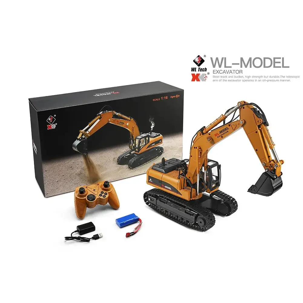 WLtoys 16800 1 16 2 4G Excavator RC Car Toys Styling 23 Channel Road