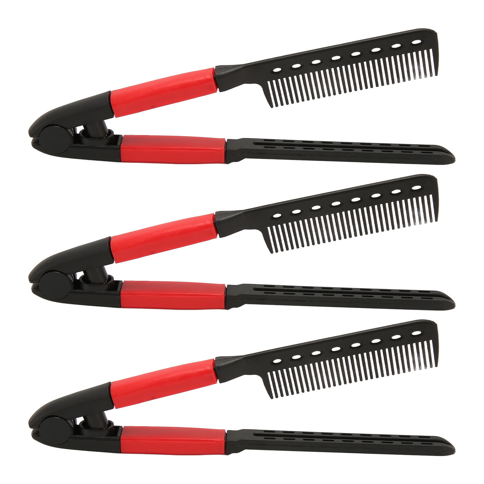 WUHU 3Pcs V Shaped Styling Hair Comb High Temperature Resistant Hair