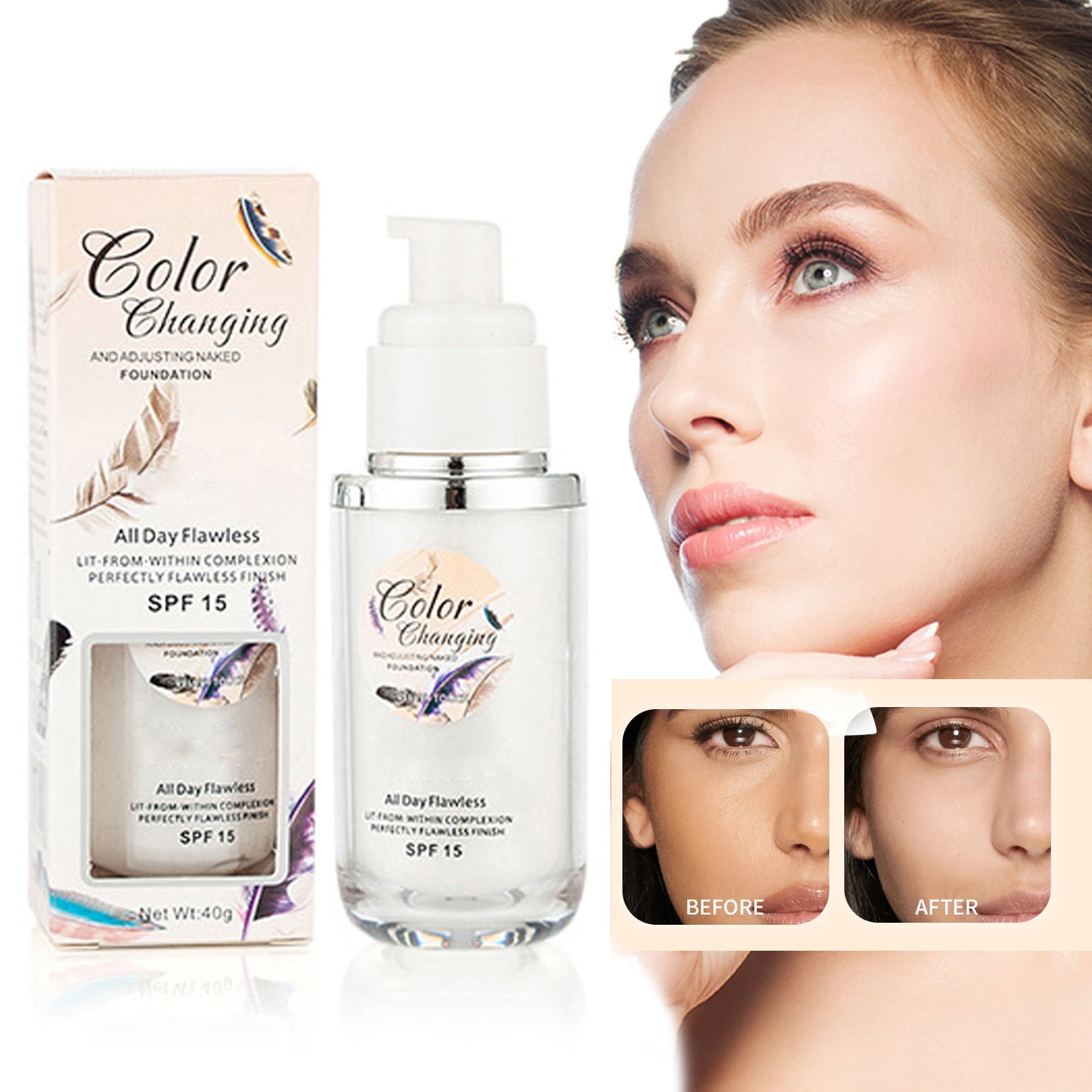 Wadada Colour Changing Mature Skin Foundation Naturally Blends