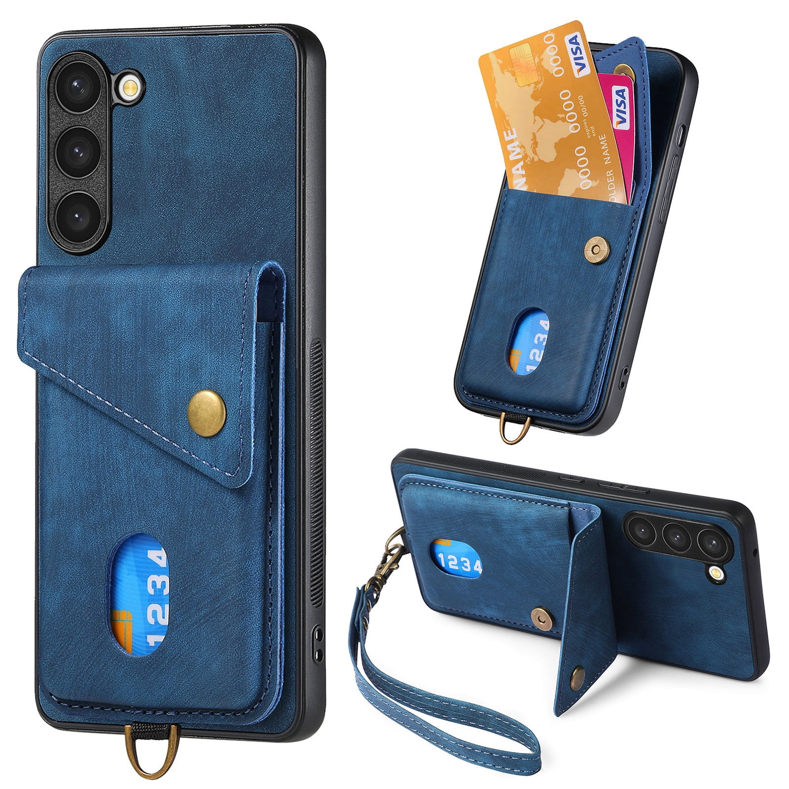 Wallet Case For Samsung A13 5G Retro Premium Leather Credit Card