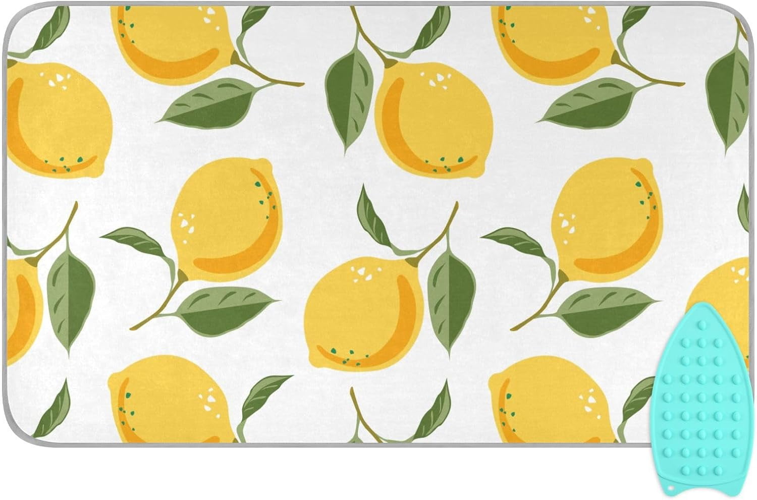 Wellsay Lemons And Leaves Ironing Pad Mat Ironing Board Covers