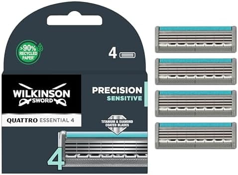 Wilkinson Sword Quattro Titanium Sensitive Razor Blade Count