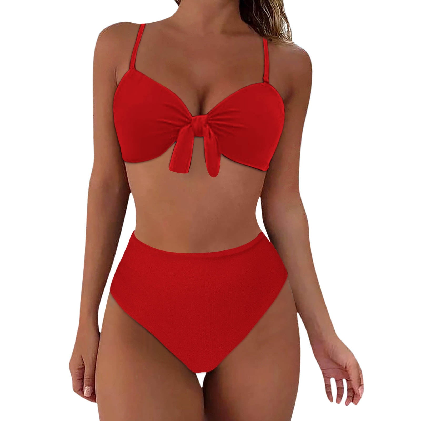 Women Swimsuits High Waist Bikini Push Up Two Piece Vintage Retro