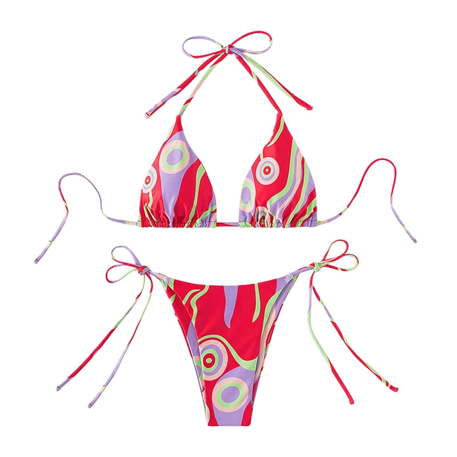 Women S Sexy Bikini Sets Triangle Bathing Suit And String Thong High