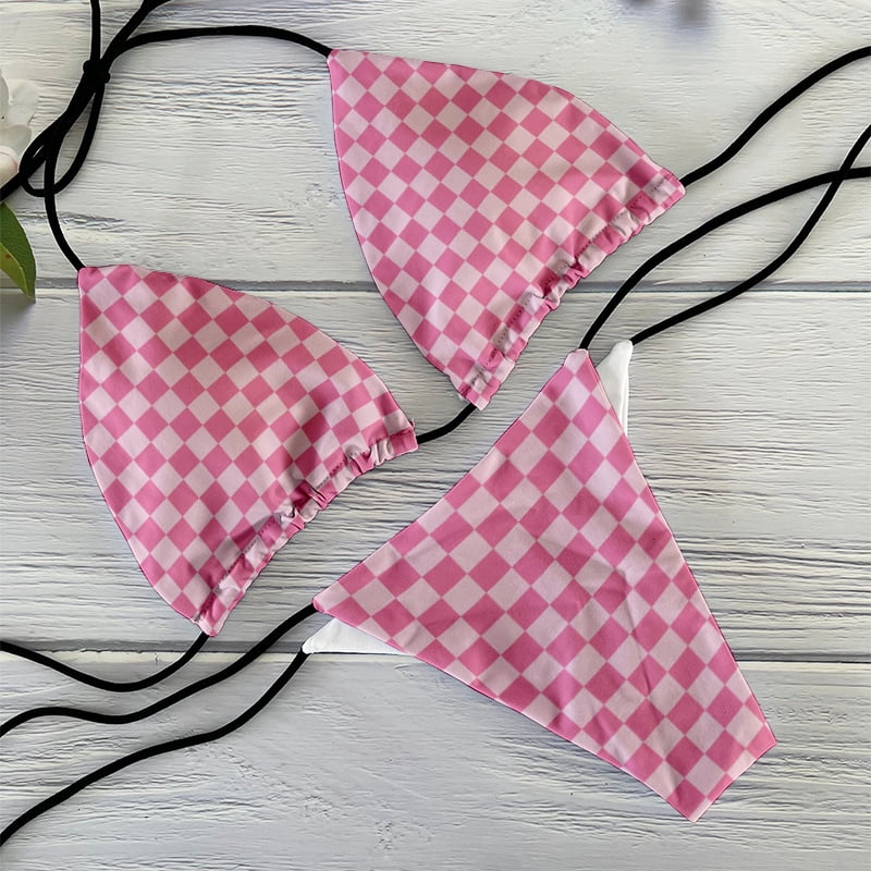 Women S Swimwear Sexy Bikini Set New Pink Swimsuits Woman Bathing Suits Bikinis Female Beachwear