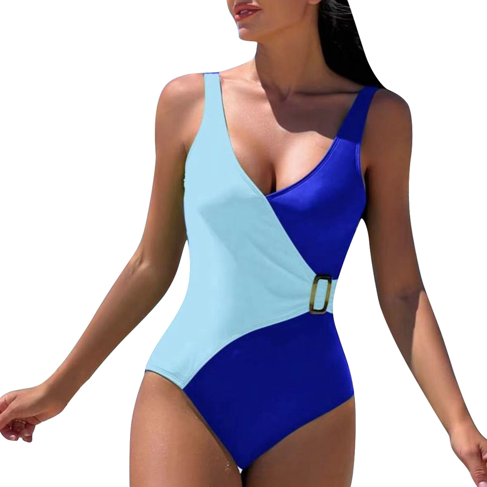 Womens One Piece Swimsuits Women S Sexy Halter Solid Color Bikini