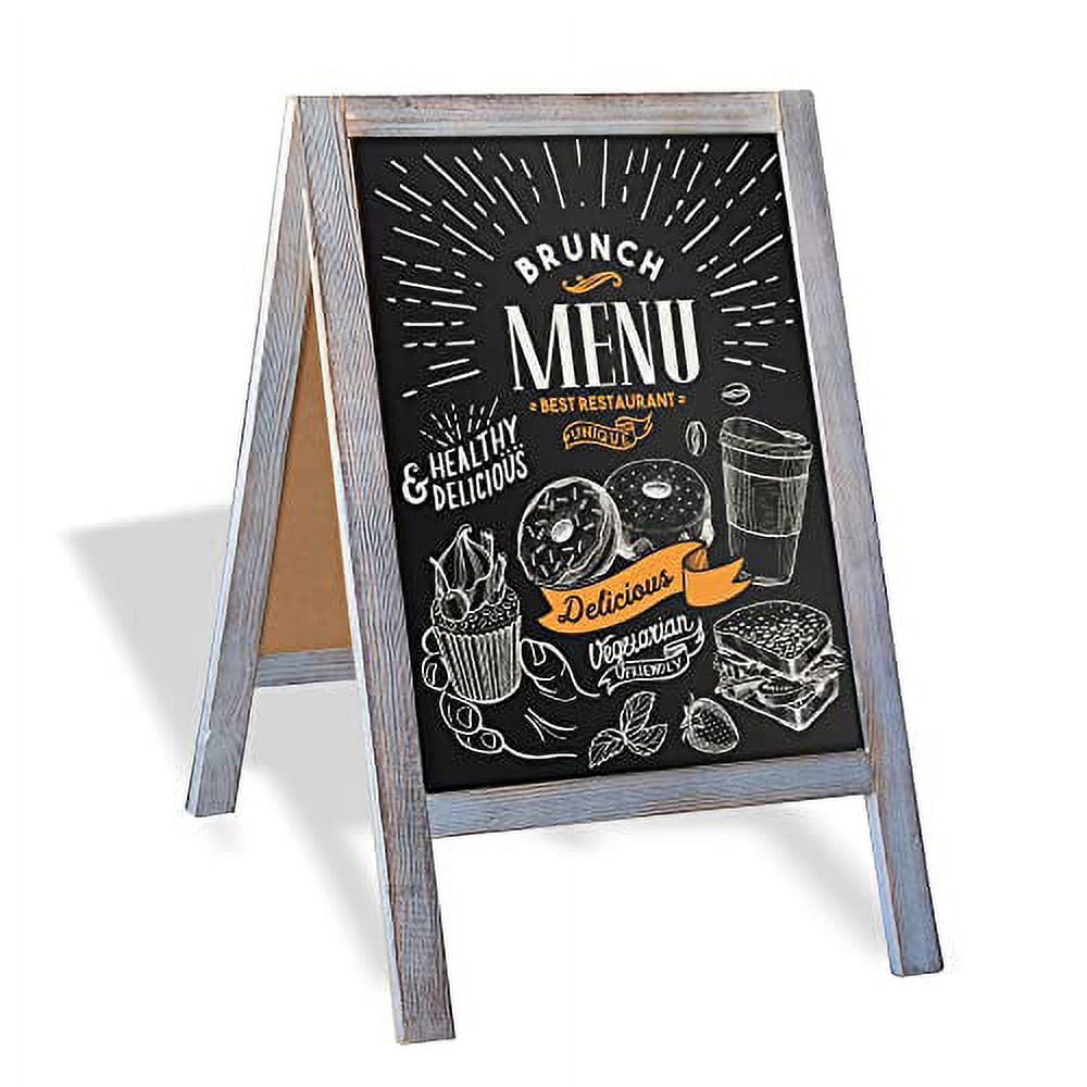 Wooden A Frame Sign With Eraser Chalk 21 X 30 Magnetic Sidewalk