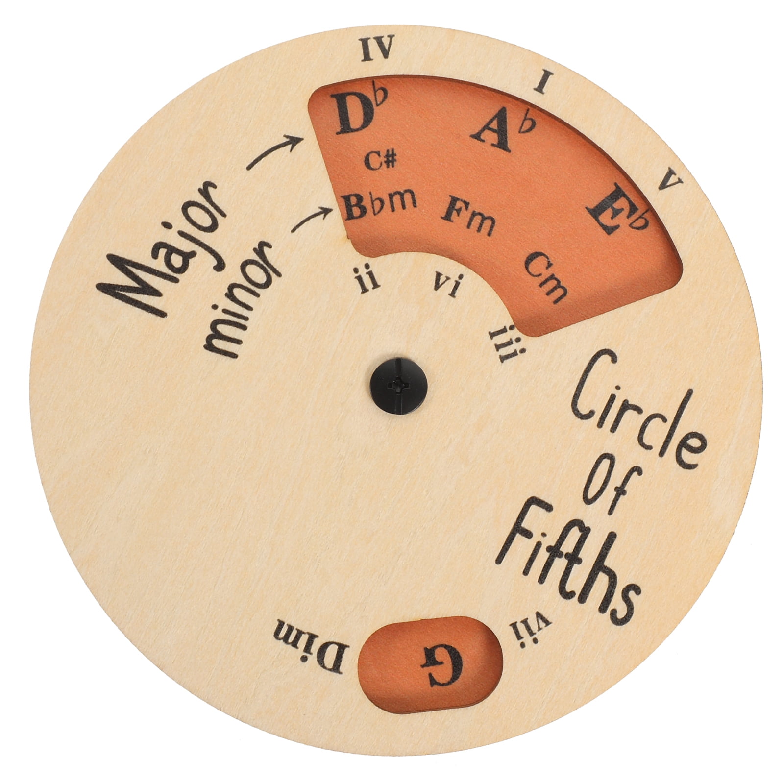 Wooden Musical Instruments Melody Wheel Tool Chord Circle Of Fifths