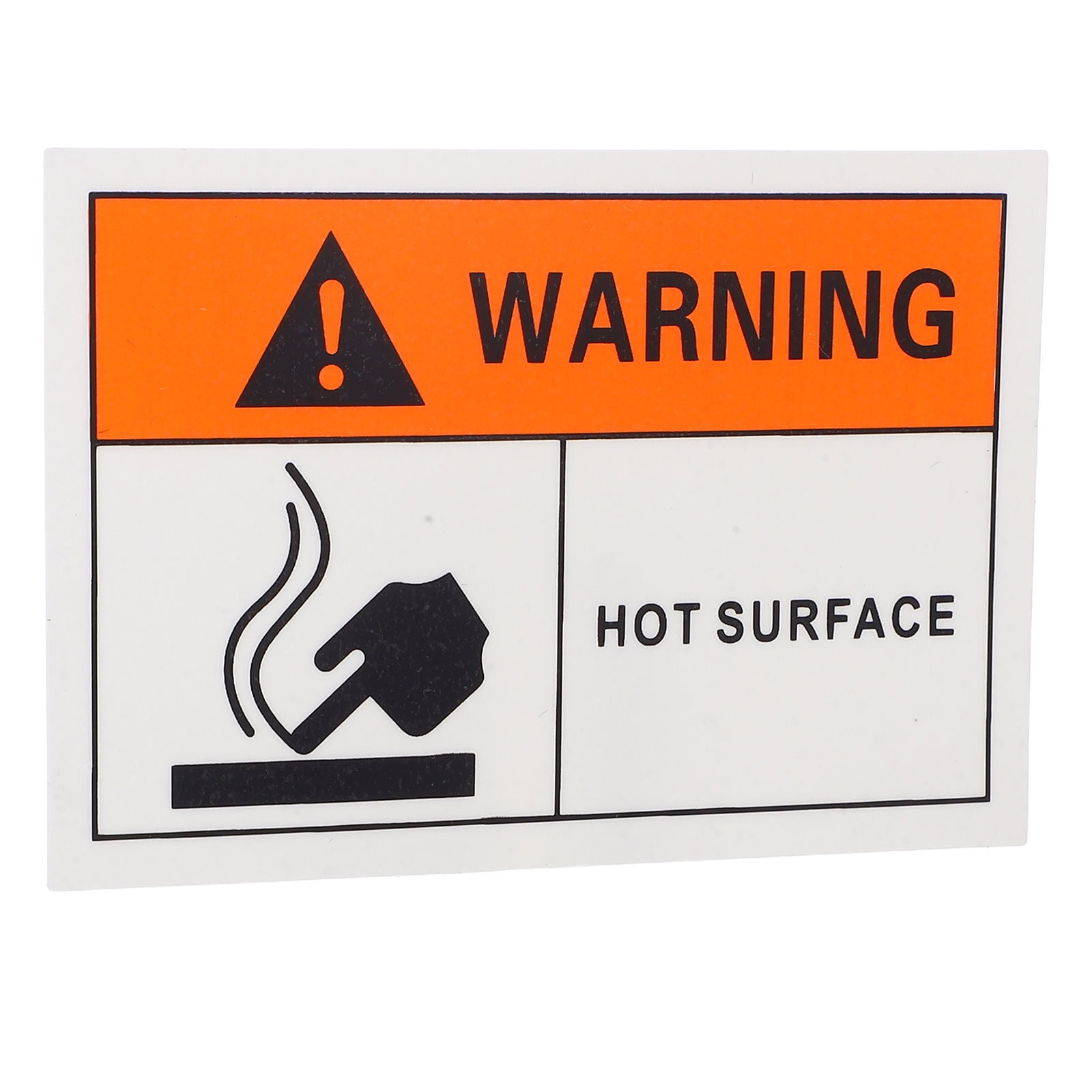 Worgeous Hot Surface Warning Labels Do Not Touch Hot Caution Stickers Waterproof Hot Surface