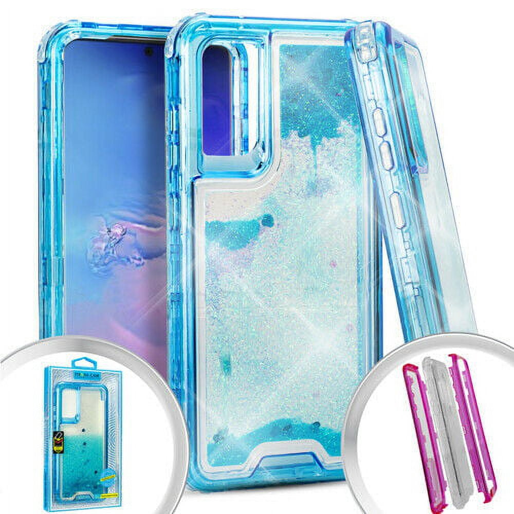 Wydan Case For Samsung Galaxy S20 Hybrid Liquid Bling Glitter