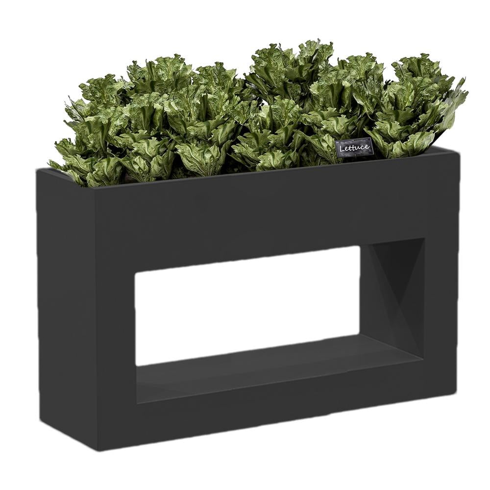 Xianers Outdoor Metal Divider Planter Long Rectangular Flower Box