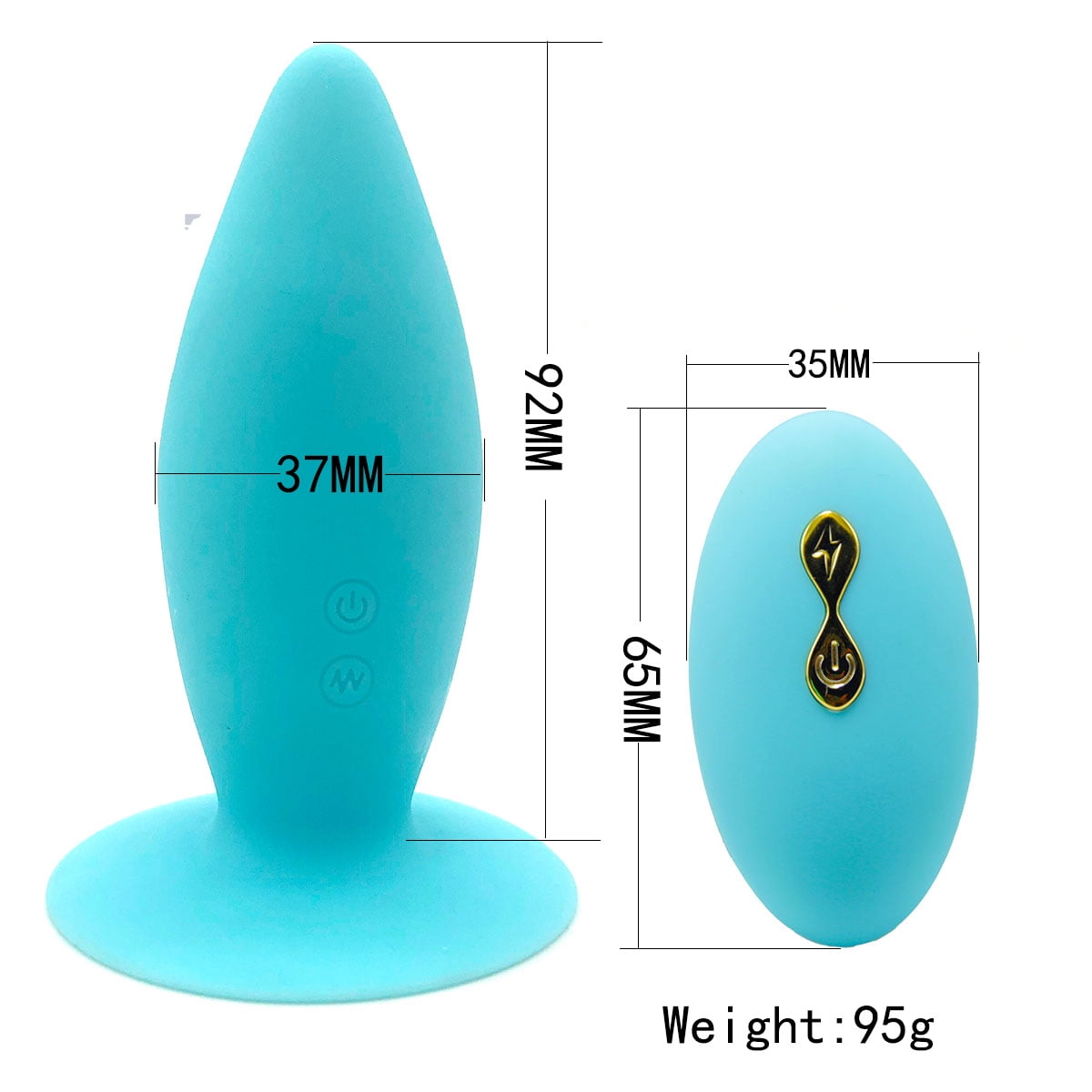 XWQSSG Wireless Anal Vibrator Vibration Patterns With Remote Control Soft Silicone Prostate
