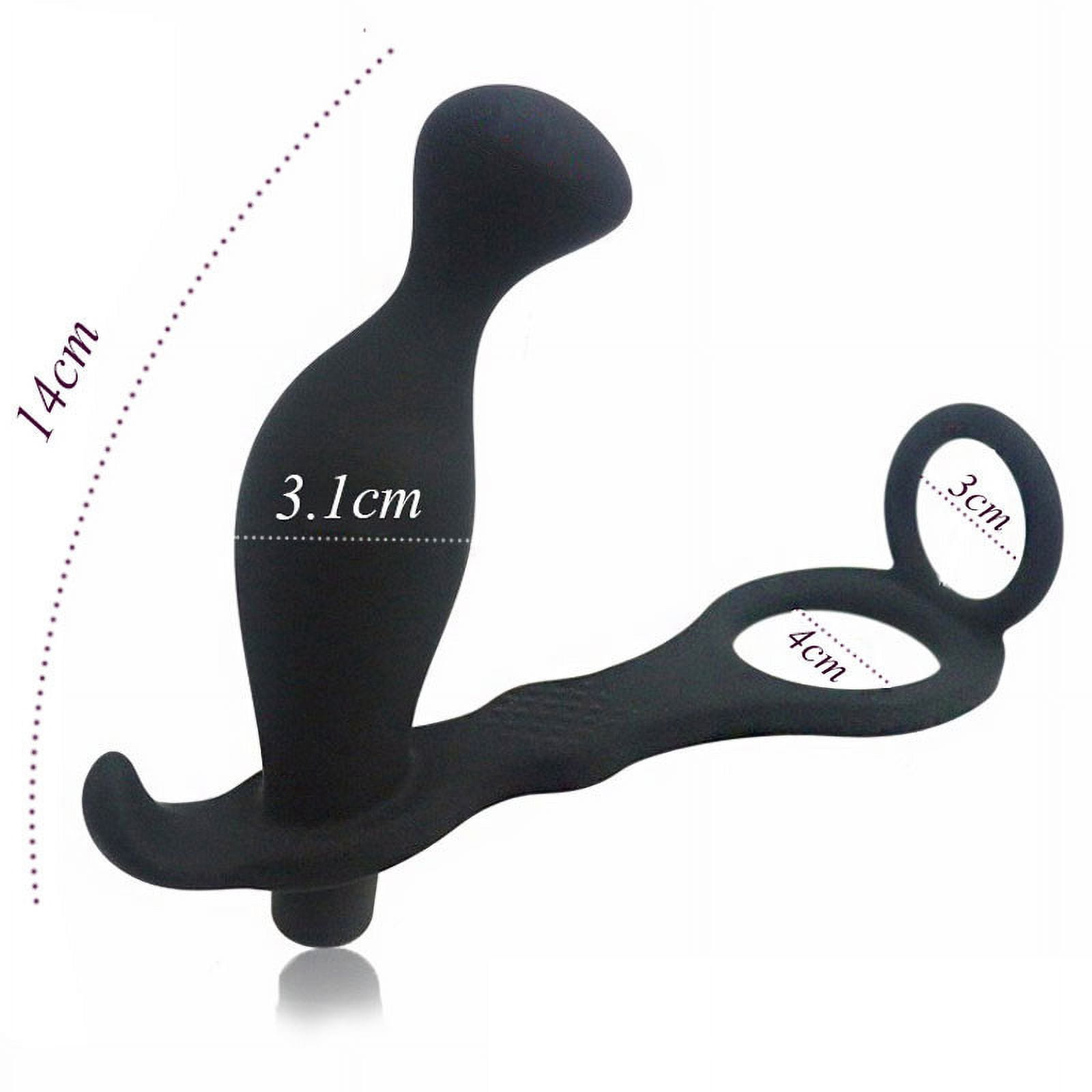 XWQWTW Portable Butt Anal Plug Multi Vibration Patterns Cock Ring Penis
