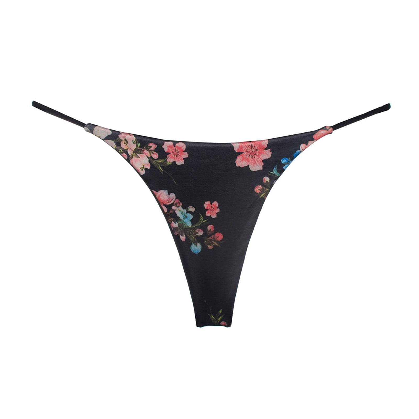 Xzhgs Floral Summer Thong Women S Thong Low Rise Double Layer Bikini