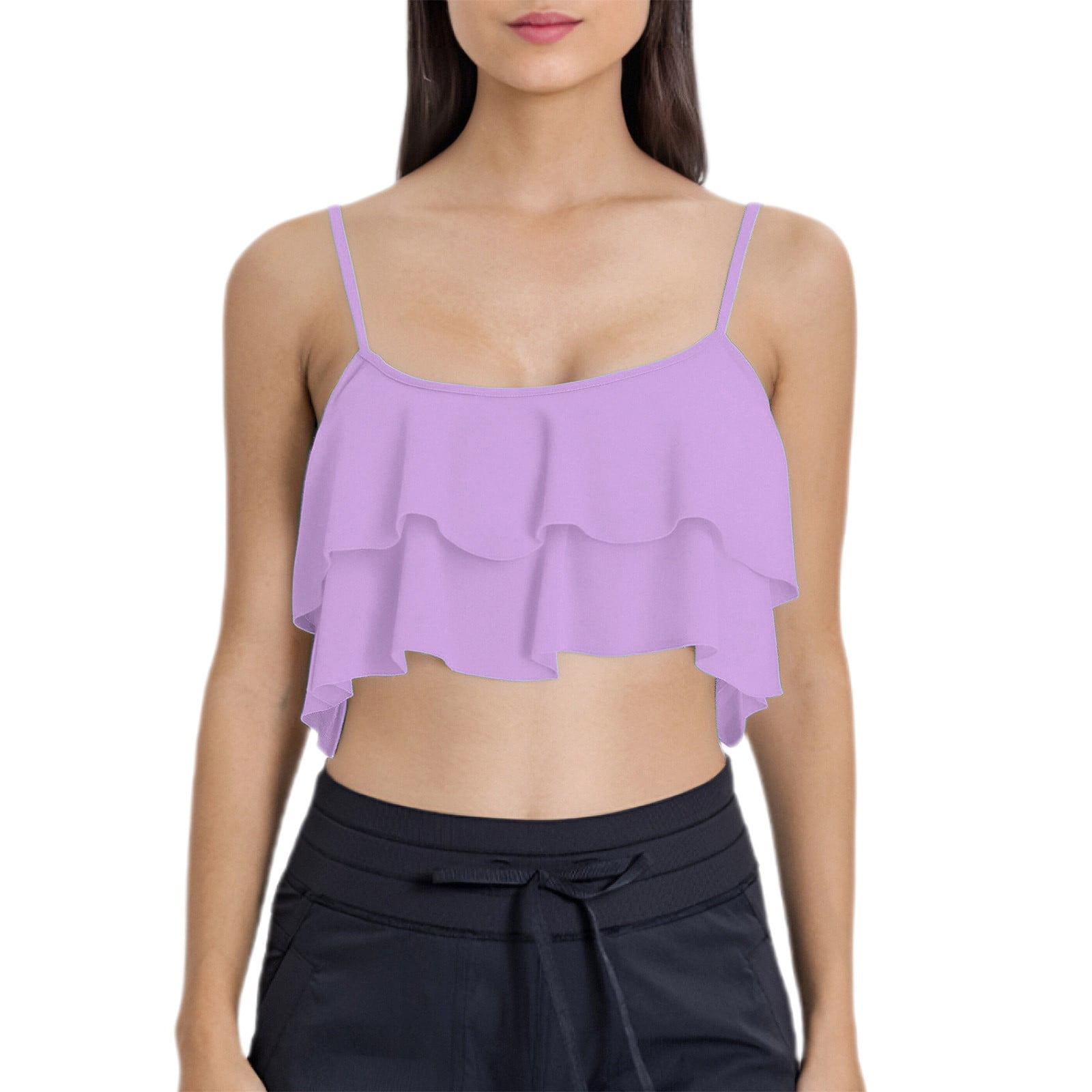 Xiangyun Push Up Bikini Top Swim Tops Women Top Only Bikini Tops For Women Ruffled Bikini Top