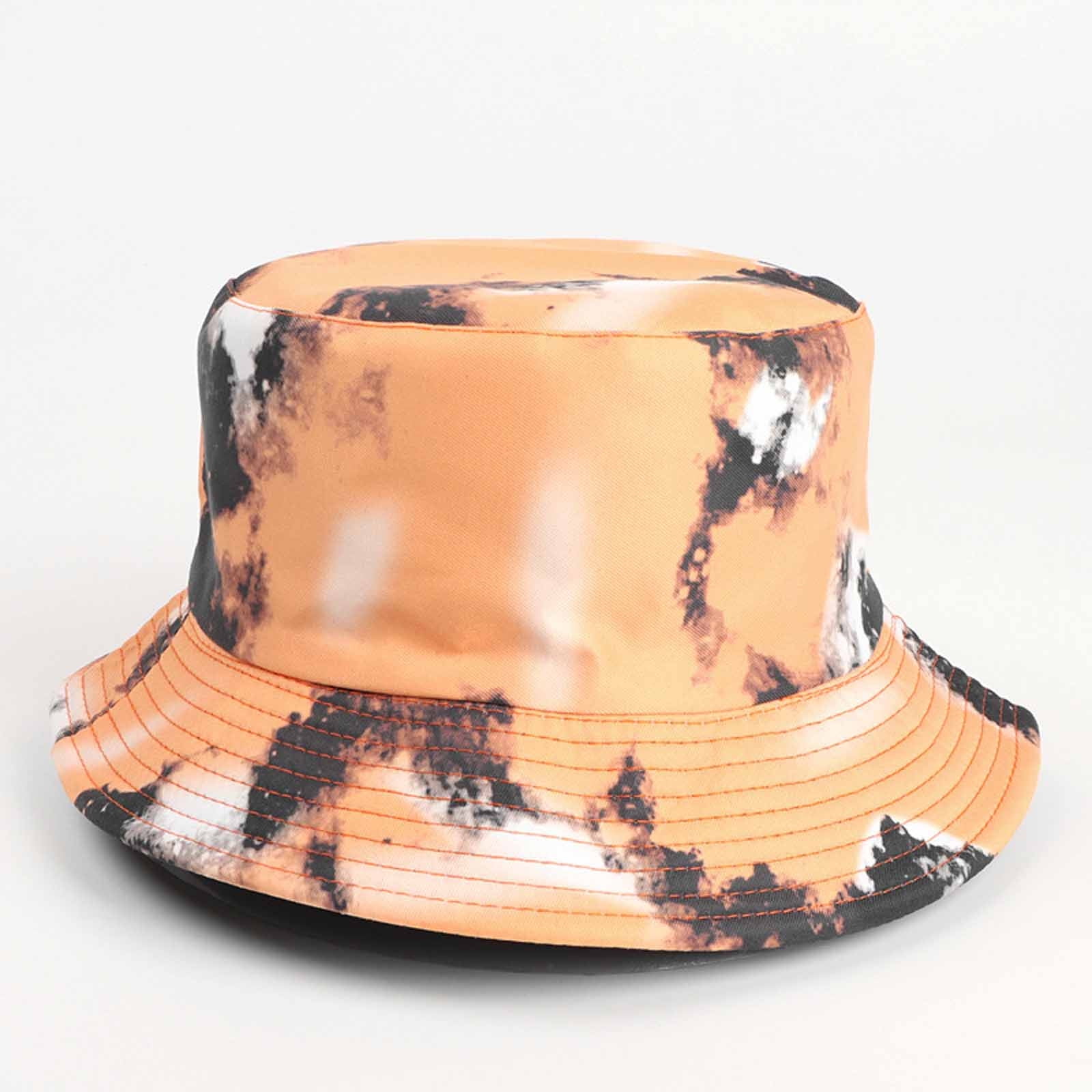 Xysaqa Unisex Tie Dye Reversible Bucket Hat Foldable Double Side Wear