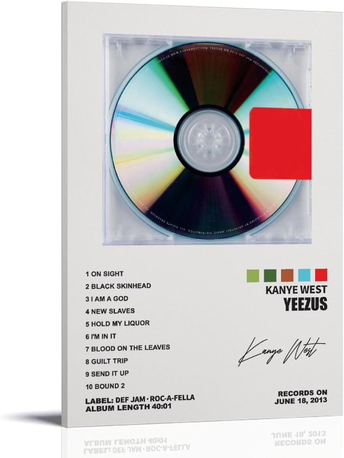 Yellowv Kanye Poster West Yeezus Album Cover Posters For Room Aesthetic