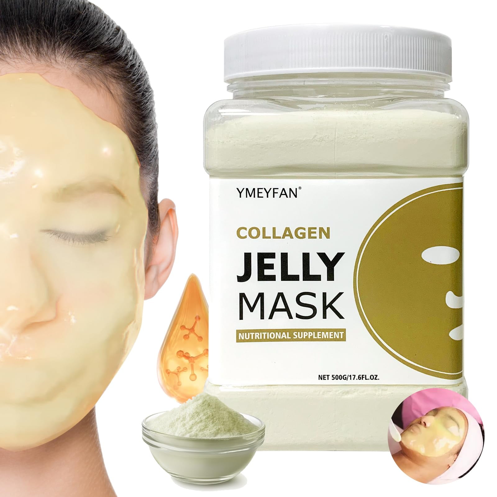 YMEYFAN Jelly Mask Powder For Facials Professional Collagen Firming