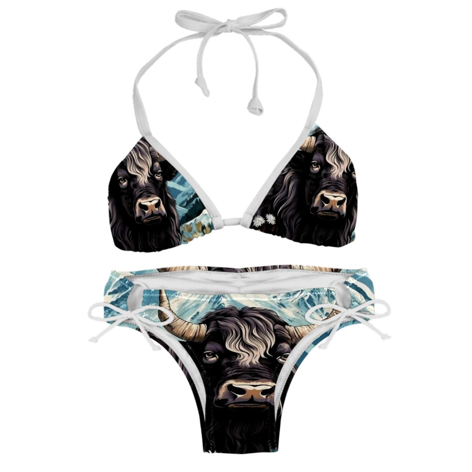 Yak Detachable Sponge Adjustable Strap Bikini Set Two Pack Versatile