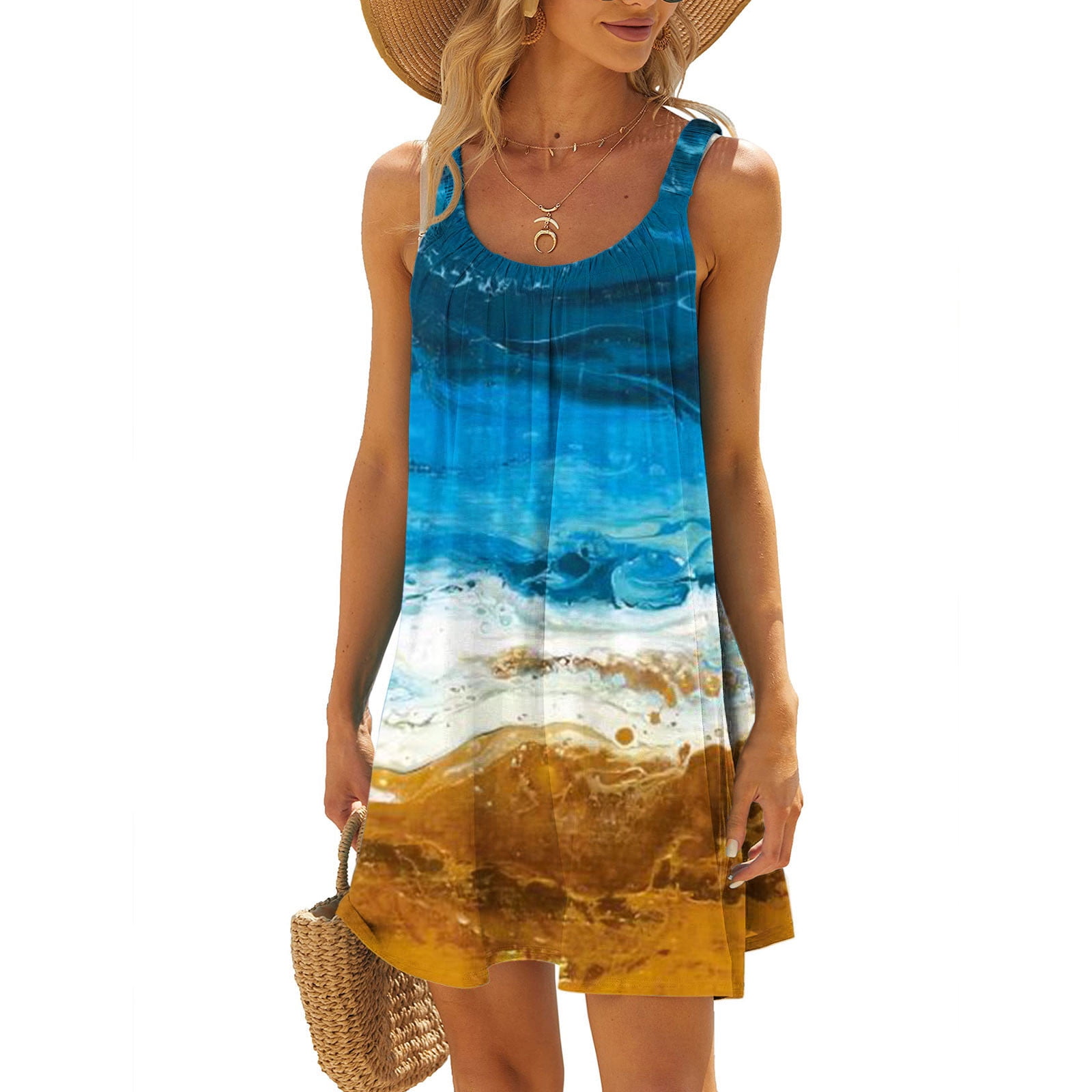 Zvavz Cute Summer Outfits Women S Beach Dress Bikini Beachwear Coverups Casual Vacation Short