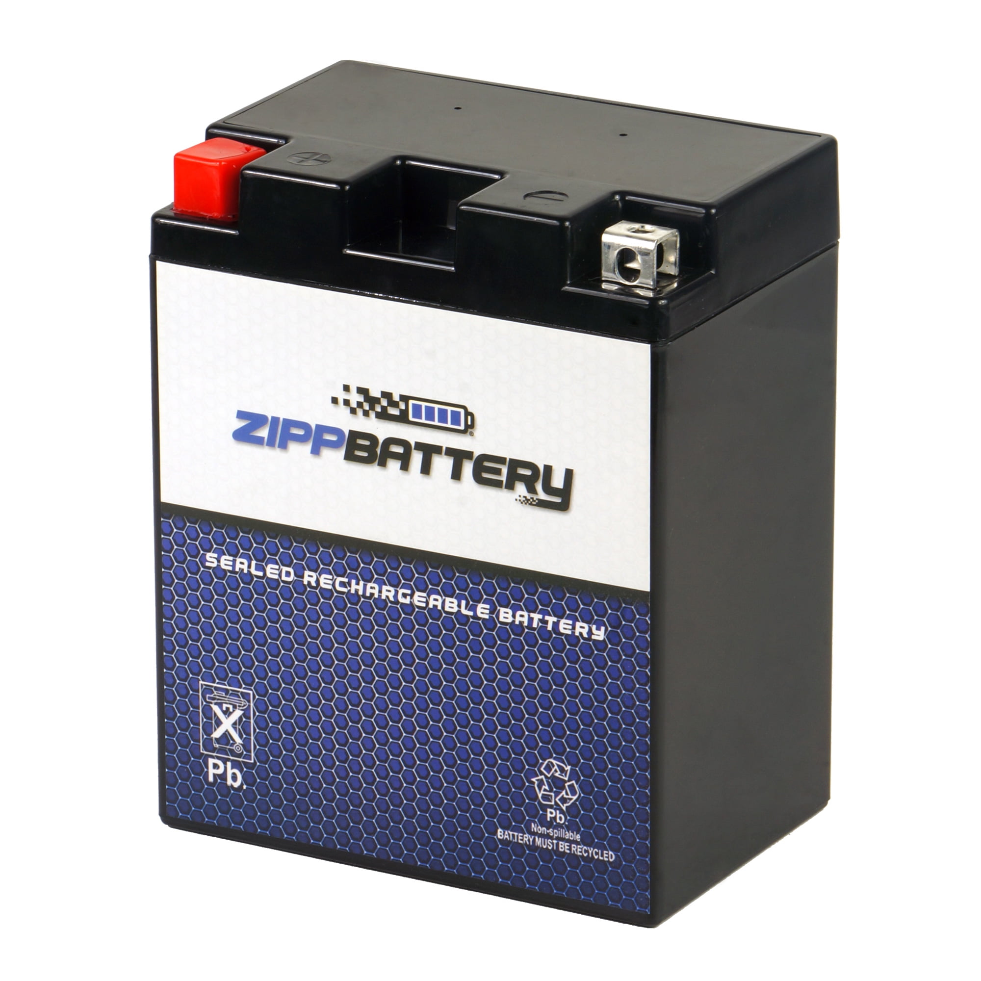 Zipp Battery YTX14AH BS 14AH BS 12 Volt 12 Ah 210 CCA Atv Battery