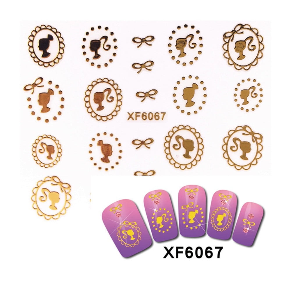 Zlezpi Nail Stickers Diy Stamping Decals Stickers New Hot Tools Flower