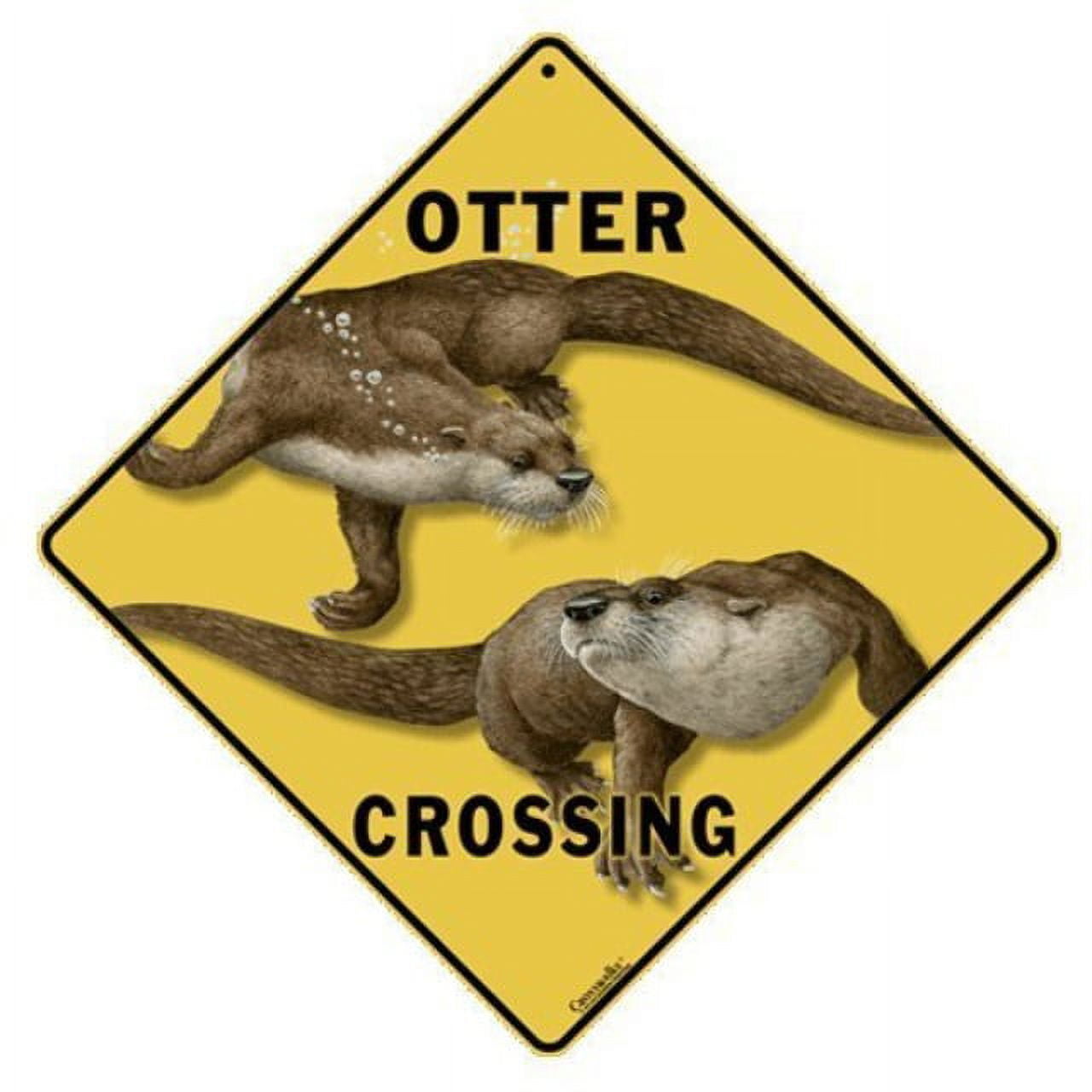 Crosswalks Otter Crossing 12 X 12 Aluminum Sign Walmart