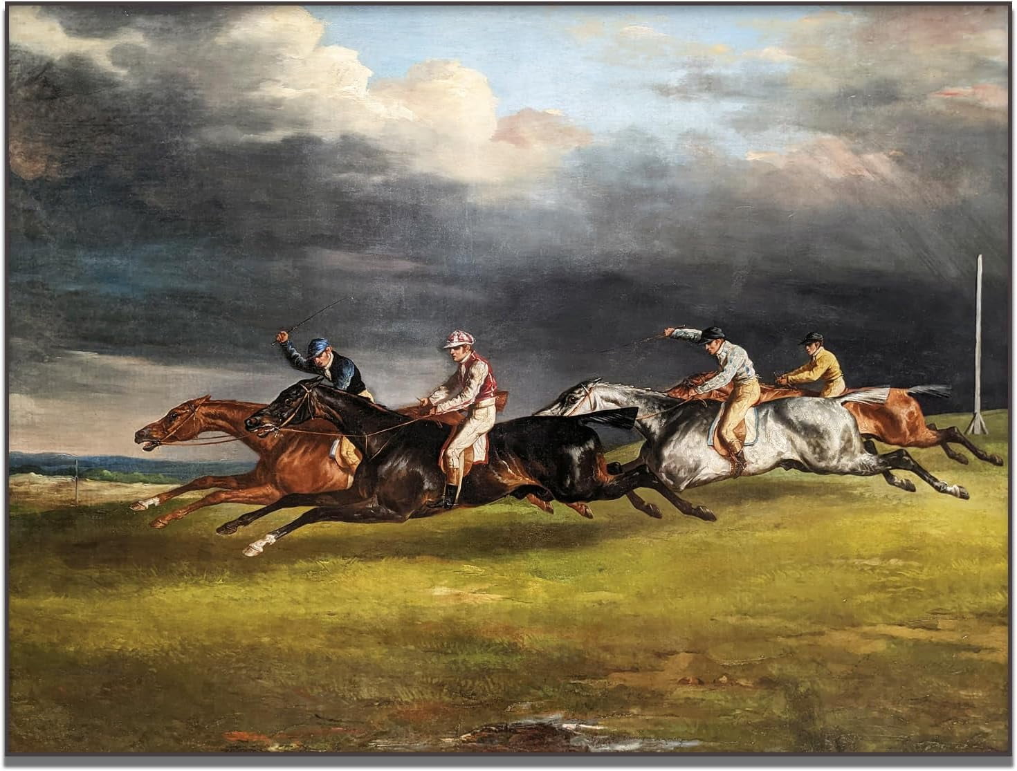 Dashuaibi Theodore Gericault Canvas Wall Art The Derby At Epsom