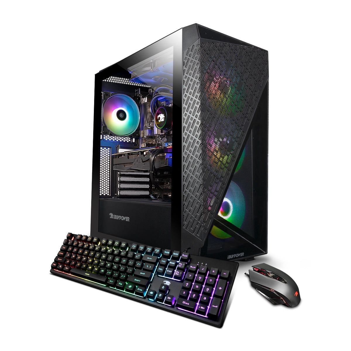 IBUYPOWER Gaming Desktop PC SlateMeshI7N46T01 I7 12700KF RTX 4060Ti