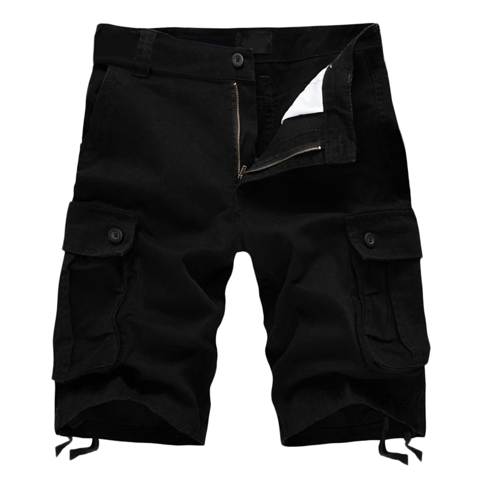 Kpoplk Men S Long Twill Cargo Shorts Below Knee Cotton Relaxed Fit