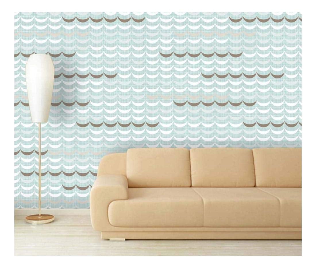 Wall Large Wall Mural Seamless Geometric Delicate Waves Self