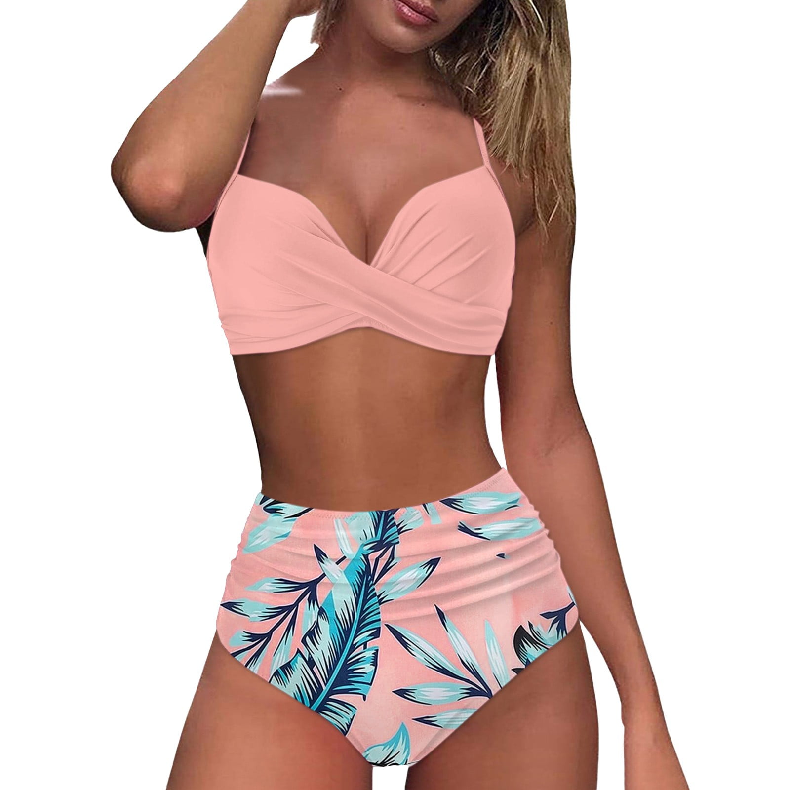 Xuapaodt Inc Women High Waisted Bikini Sexy Push Up Two Piece Swimsuits