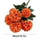 thumbnail image 3 of Flores artificiales de plástico azul - Flores artificiales de tallo de 40 cm de largo para decoración del hogar, set de 1 en colores variados, 3 of 6