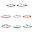 thumbnail image 4 of AMERTEER Popular Rectangular Zircon Bracelet Women Adjustable Crystal Birthstone Jewelry, 4 of 6