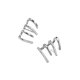 thumbnail image 5 of Pendientes De Garra Qarigey Para Mujer Plata Type2 NO2, 5 of 6