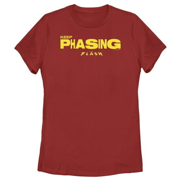 Women's The Flash Keep Phasing Graphic Tee Red Large