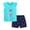 B-Blue, variant on Quealent Toddler Girls Summer Clothes Baby Kids 1T 2T 3T 4T Short Sleeve Letter T-Shirt Tops + Shorts Outfits Sets(White,6-7 Y) (A-Pink, 5-6 Years)