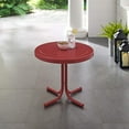 thumbnail image 3 of YANG2 Griffith Weather Resistant Retro Metal Outdoor Side Table for Patio, Deck, Porch, Coral Red, 3 of 7