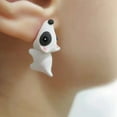 thumbnail image 5 of Anvazise 1 Pair Cute Ear Studs Easy Carry Metal 3D Animal Shape Piercing Earrings for Daily style D, 5 of 13