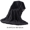 thumbnail image 1 of All-Season Fleece Plush Blanket 50x60 Inches | Ultra Soft Cozy Throw | Double-Sided Faux Fur & Sherpa | Warm Lightweight Decorative Sofa Bed Couch Cover | Non-Shedding Washable Polyester, 1 of 4